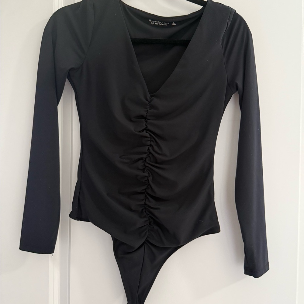 Abercrombie & Fitch Black V-Neck Bodysuit